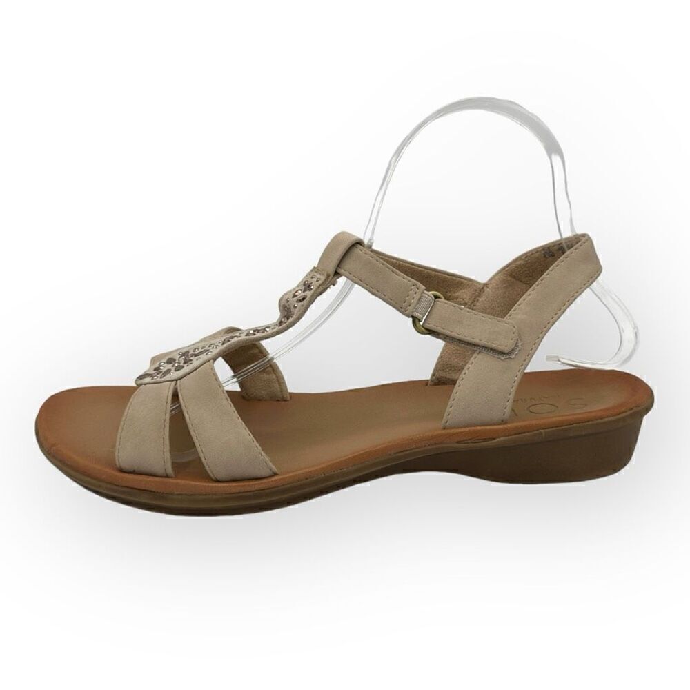 Soul by Naturalizer Summer thong Sandals Shoes Tan Womens 8.5